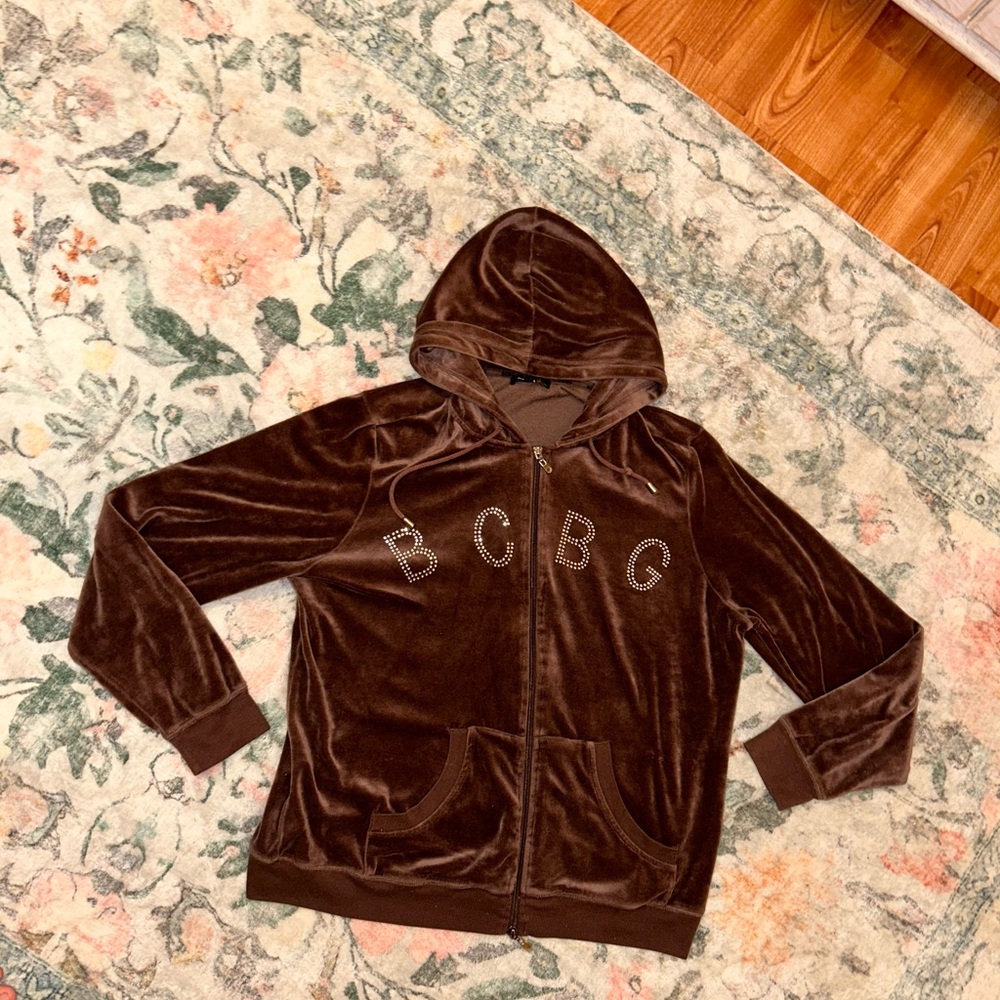 Y2K BCBG women’s Chocolate Brown Hoodie